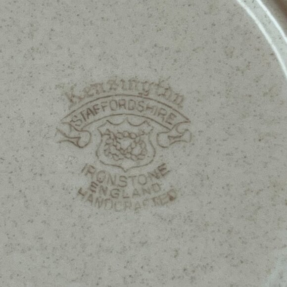 Kensington Staffordshire Handcrafted England Ironstone 3 Salad Plates - Picture 7 of 9